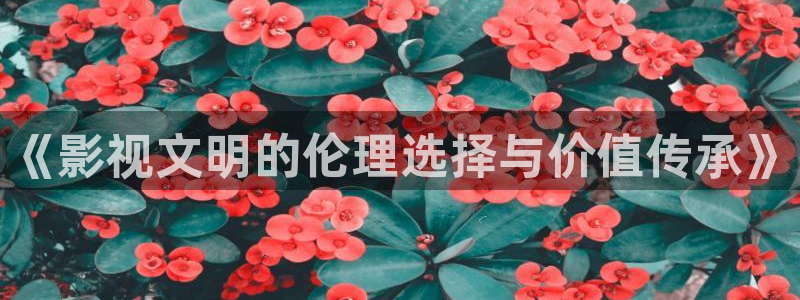 亚洲成a人片777777麻豆：《影视文明的伦理选择与价值传承》